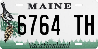 ME license plate 6764TH