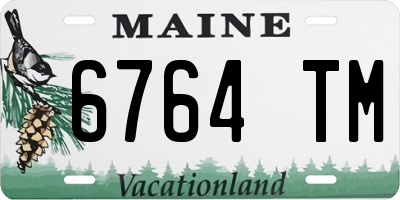 ME license plate 6764TM