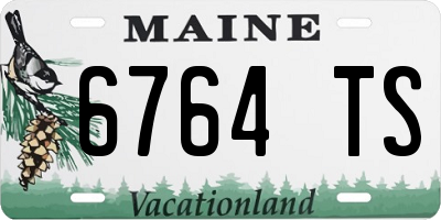 ME license plate 6764TS