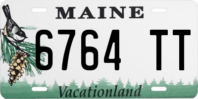ME license plate 6764TT