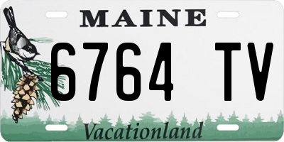 ME license plate 6764TV