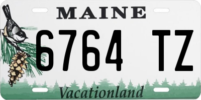 ME license plate 6764TZ