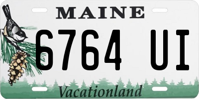 ME license plate 6764UI