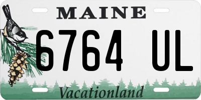 ME license plate 6764UL