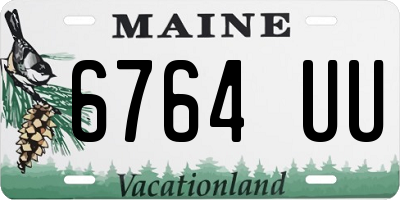 ME license plate 6764UU