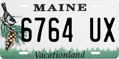 ME license plate 6764UX