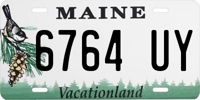 ME license plate 6764UY