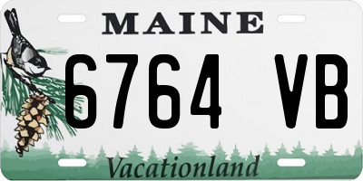 ME license plate 6764VB