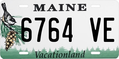 ME license plate 6764VE