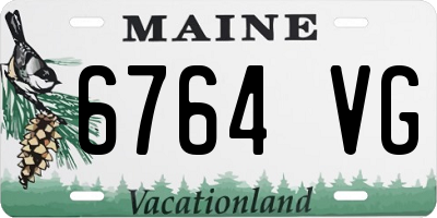 ME license plate 6764VG