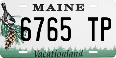 ME license plate 6765TP