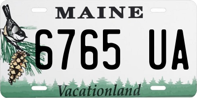 ME license plate 6765UA