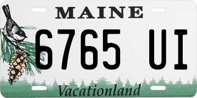 ME license plate 6765UI