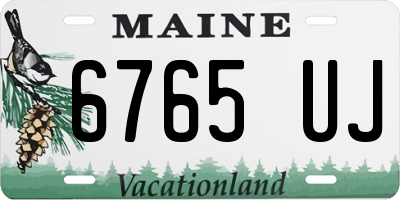 ME license plate 6765UJ