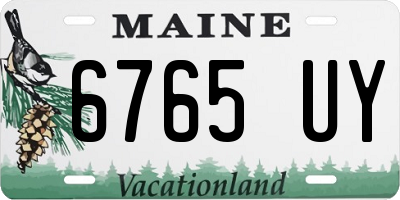 ME license plate 6765UY