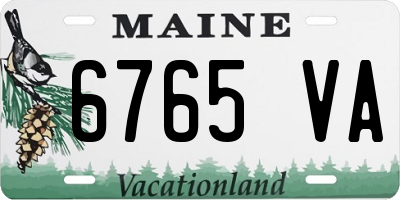 ME license plate 6765VA
