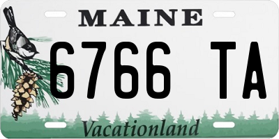 ME license plate 6766TA
