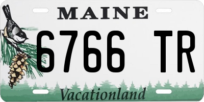 ME license plate 6766TR