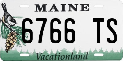 ME license plate 6766TS