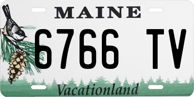 ME license plate 6766TV