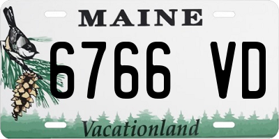 ME license plate 6766VD