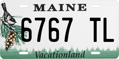 ME license plate 6767TL