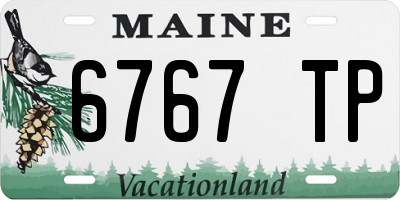 ME license plate 6767TP