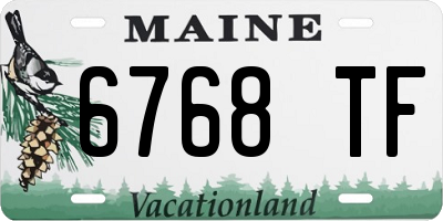 ME license plate 6768TF