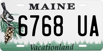 ME license plate 6768UA