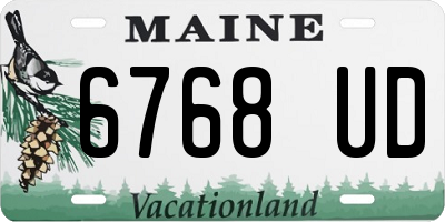 ME license plate 6768UD