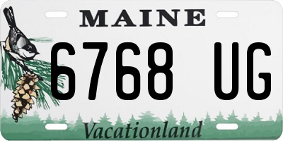 ME license plate 6768UG