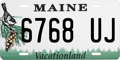 ME license plate 6768UJ