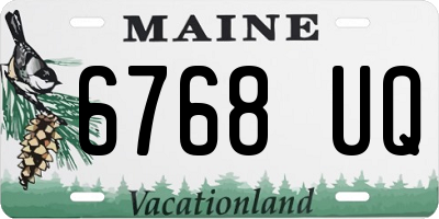 ME license plate 6768UQ