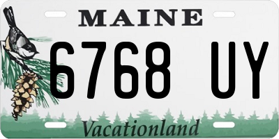 ME license plate 6768UY