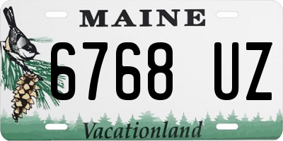 ME license plate 6768UZ