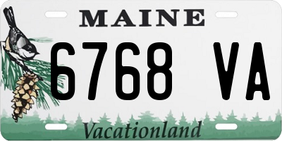 ME license plate 6768VA