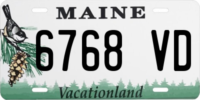 ME license plate 6768VD