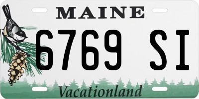 ME license plate 6769SI
