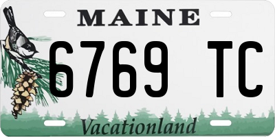 ME license plate 6769TC