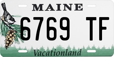 ME license plate 6769TF
