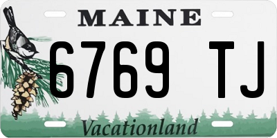 ME license plate 6769TJ