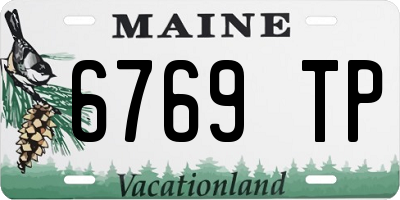 ME license plate 6769TP