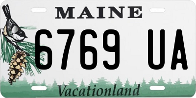 ME license plate 6769UA
