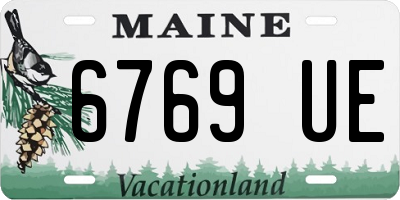 ME license plate 6769UE