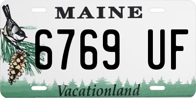 ME license plate 6769UF