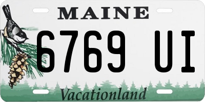 ME license plate 6769UI