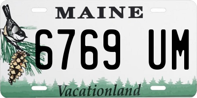 ME license plate 6769UM