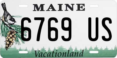 ME license plate 6769US