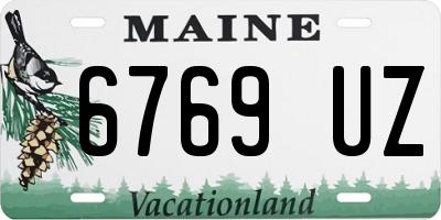 ME license plate 6769UZ