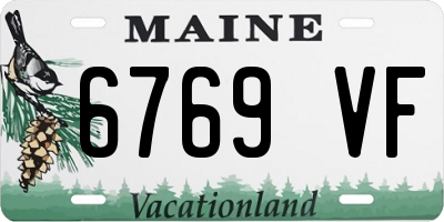 ME license plate 6769VF